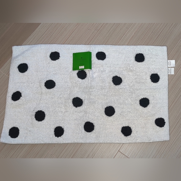 kate spade Bath Kate Spade Black And White Polka Dots Cotton